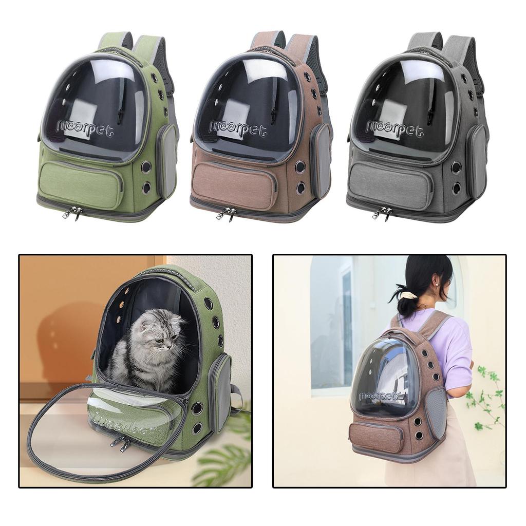 Cat Carrier Backpack Portable Transparent Pet Backpack for Outdoor Hiking Use