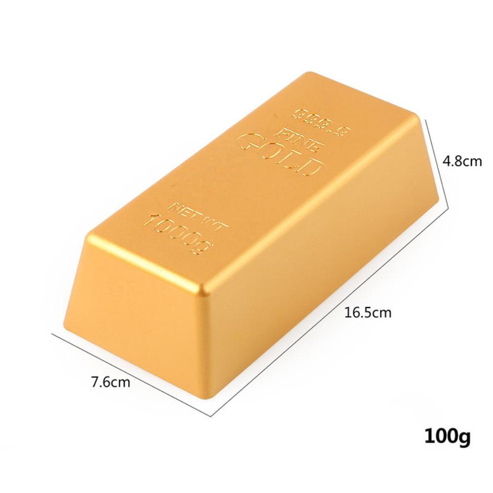 

Имитация Поддельный Золотой Слиток Блестящий Золотой Слиток Копилка Идеальный Подарок Золотой Слиток Офисный Стол Style 2