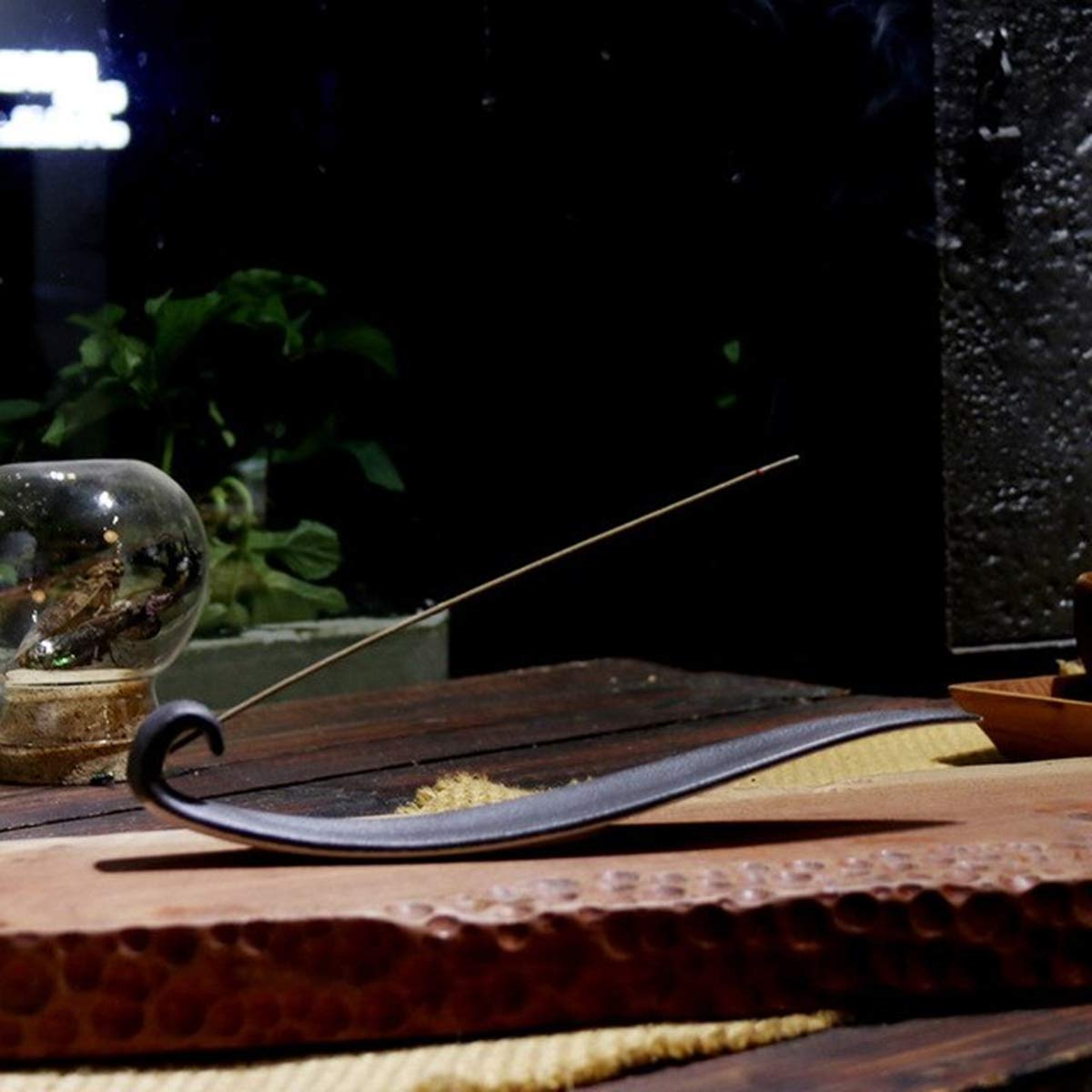 

E-Dolphin Incense Holder, Willow Leaf Design, Incense Holder, Stylish Japanese-Style, Modern Design, Aromatherapy Tool, Interior Decor, Beautiful