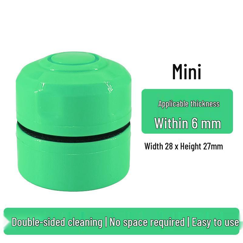 Mini Powerful Magnetic Fish Tank Brush - Double-Sided, No Dead Angle Glass Cleaner & Algae Remover.