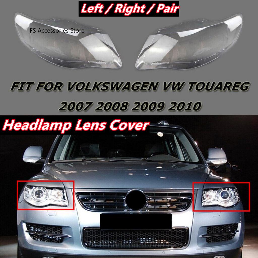 Car Front Headlight Headlamp Lens Cover For Volkswagen For VW Touareg 2007 2008 2009 2010 Clear Lampshade Shell Headlamp Cover