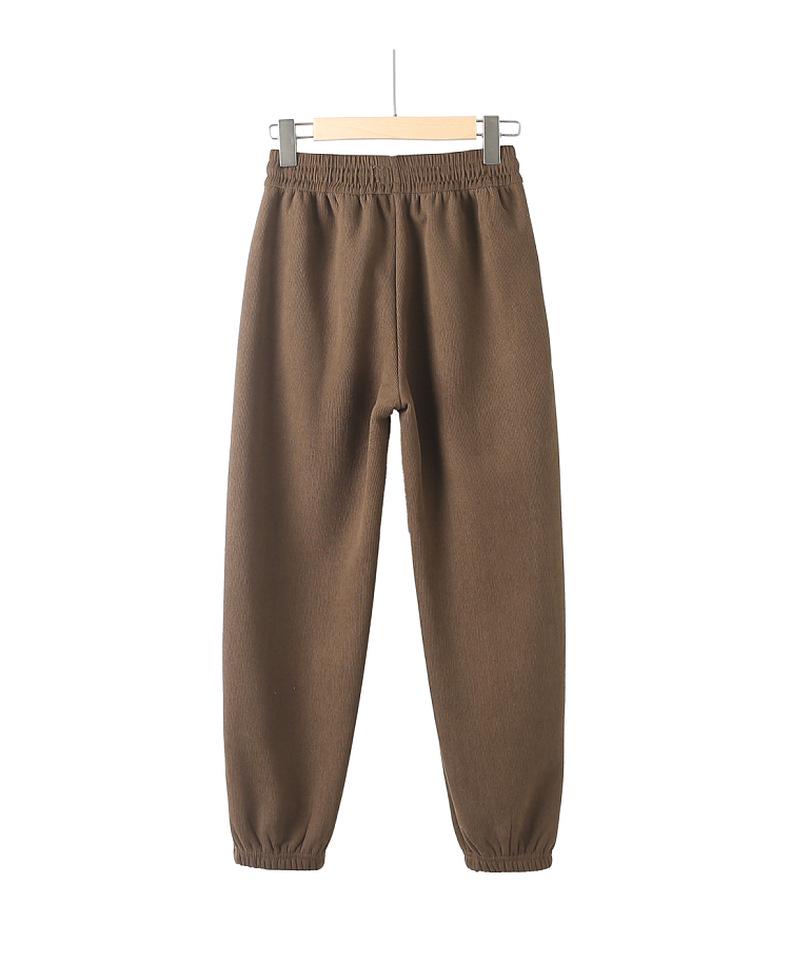 Mom's High-Waisted Tapered Pants - Plus Velvet, Midweight, Casual, Spring-Fall, Winter Wear