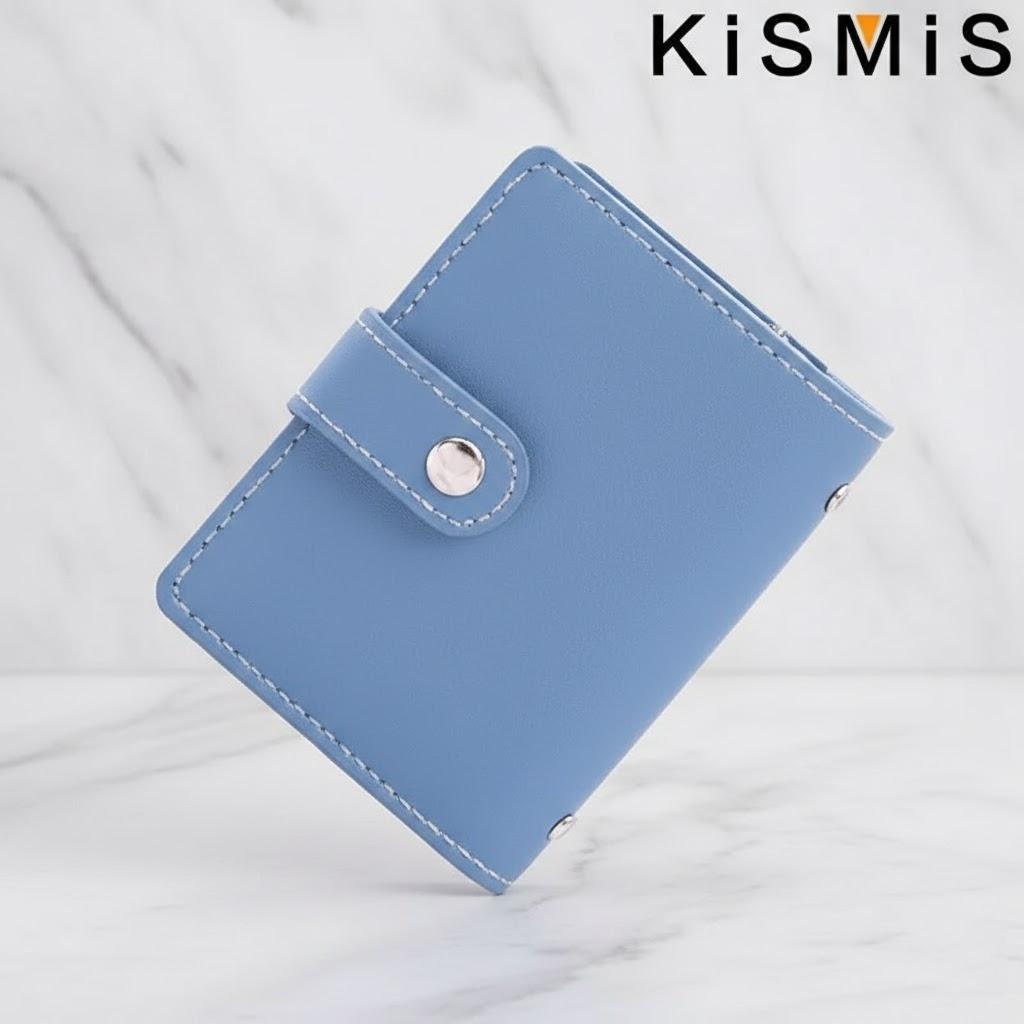 Slim Minimalist PU Leather Card Holder 26 Slots Organizer Wallet Compact Stylish Accessory Unisex
