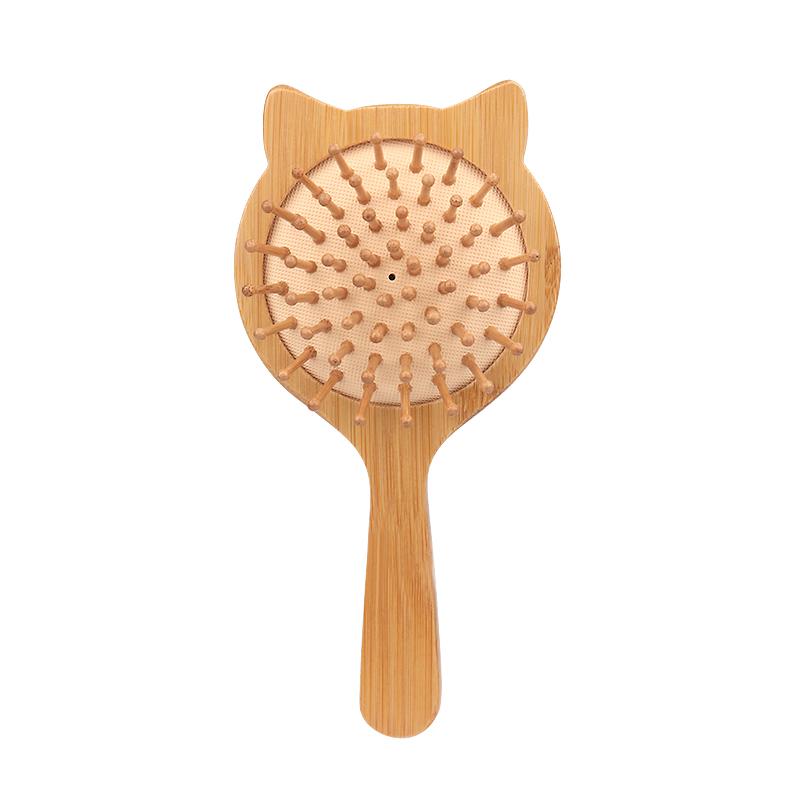 Natural Bamboo Wood Large Hairbrush Portable Fashion Massage Comb Anti-static Scalp Paddle Barber Styling Tool