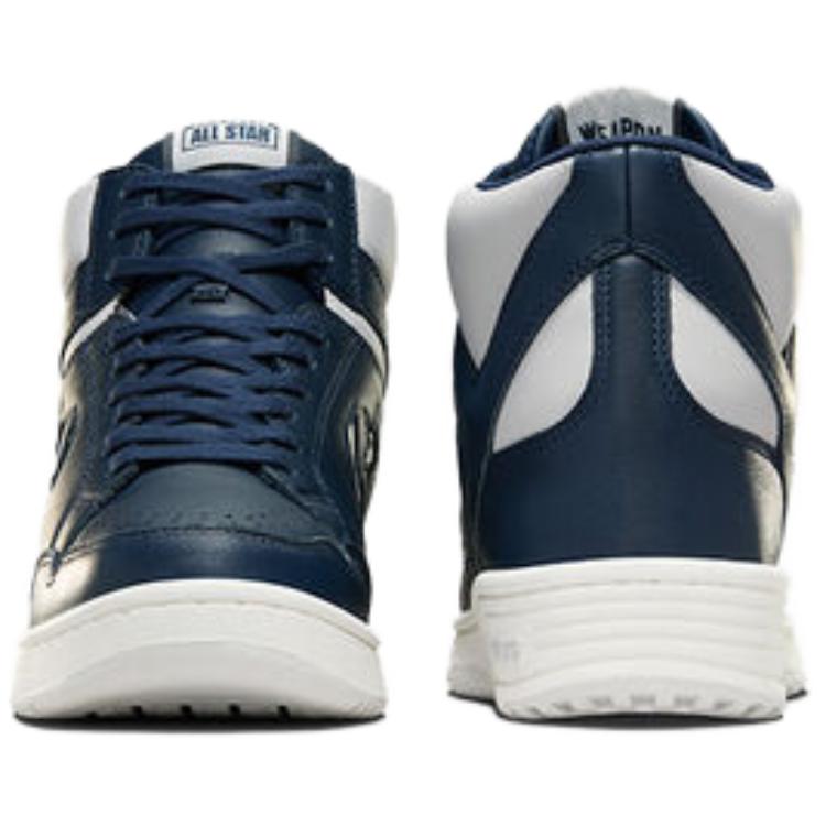 Converse Weapon Comfortable and Versatile Non-slip and Wear-resistant Mid-top Skate Shoes Unisex Blue and White