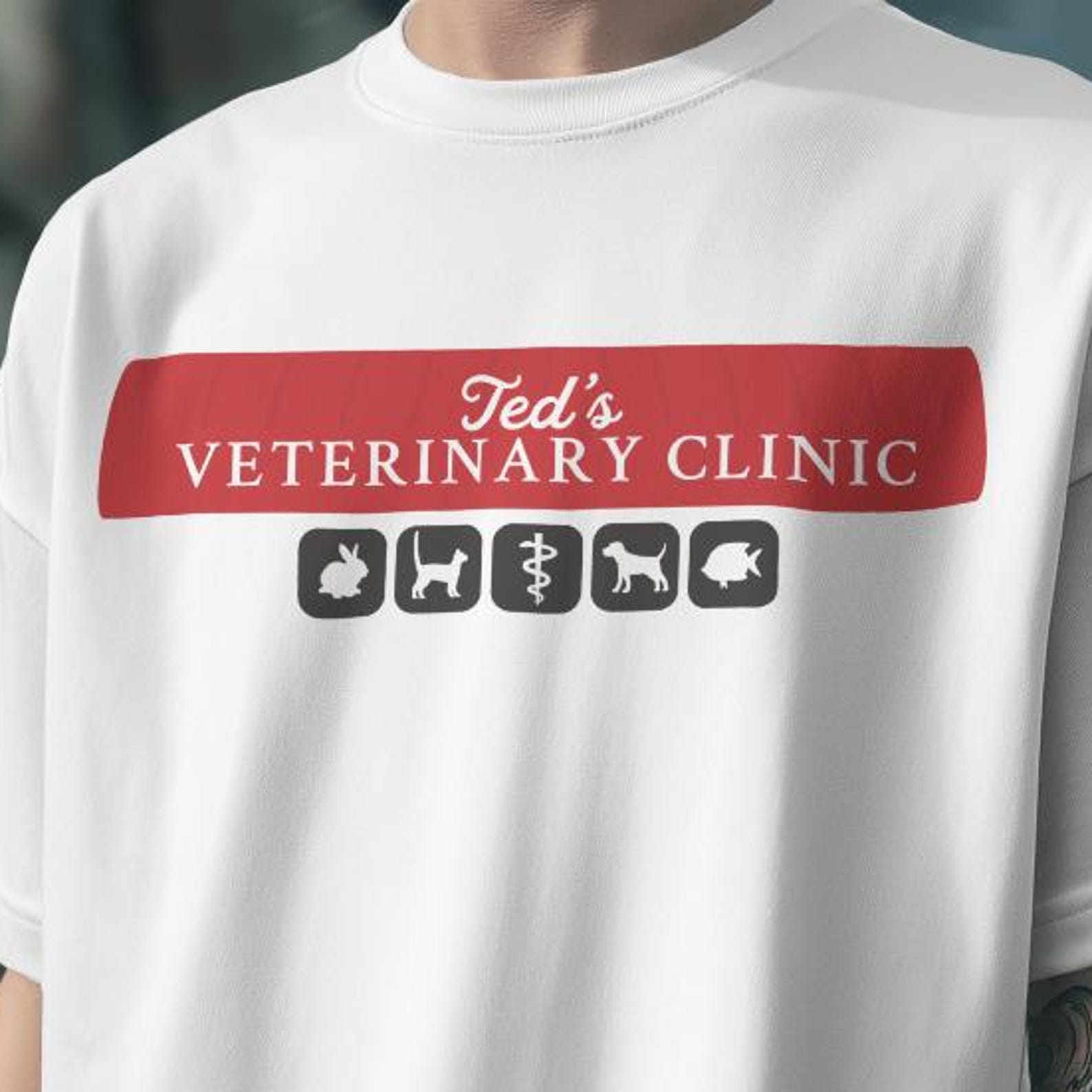 Ted s Veterinary Clinic Shirt - Schitt s Creek Inspired Tee L