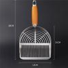 Good-Stainless Steel Cat Litter Scoop , Small Broom & Dustpan , Anti-Break Handle, Dual-Width Holes For Quick Cleaning