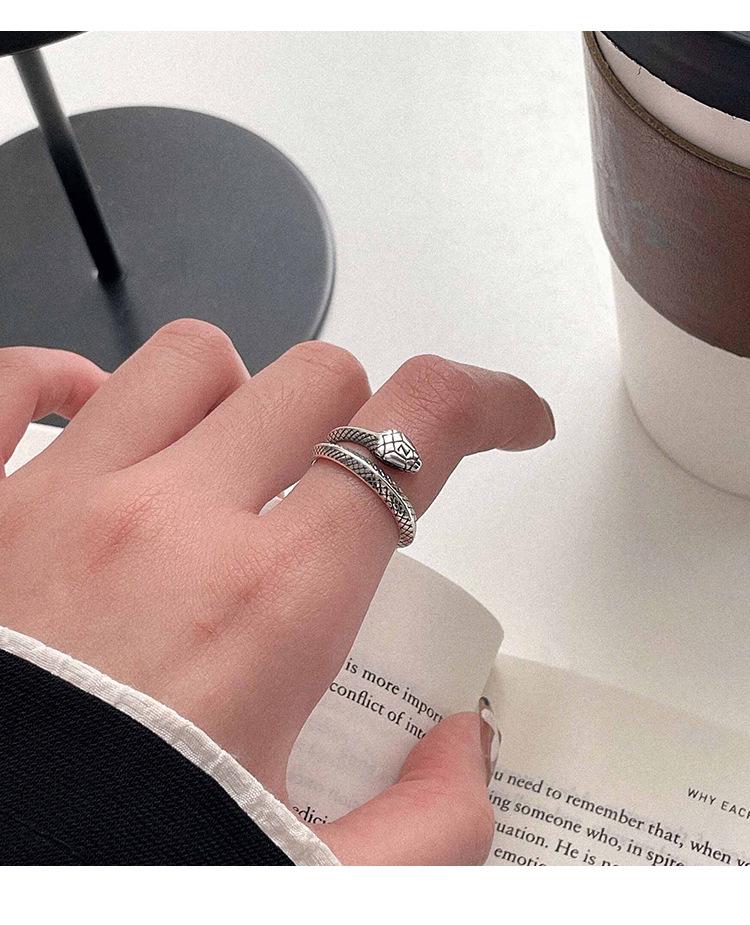 Yinruitai S925 Silver Snake Wrap Ring: Exquisite, Luxurious, and Unique Design for Women