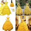 Stunning Off Shoulder Beauty And The Beast Princess Belle Ball Gown Cosplay Dress