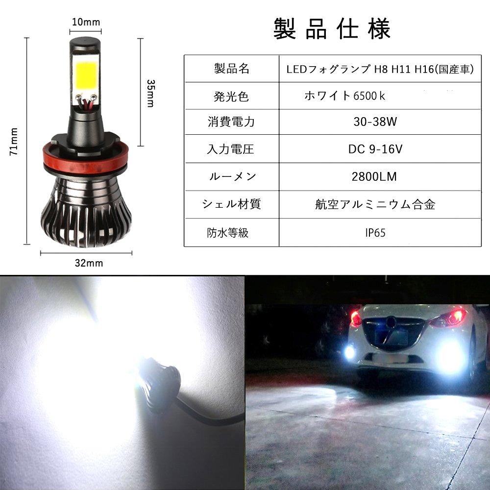 e-auto fun LED fog lamp for H8/H11/H16 (domestic cars) Equipped