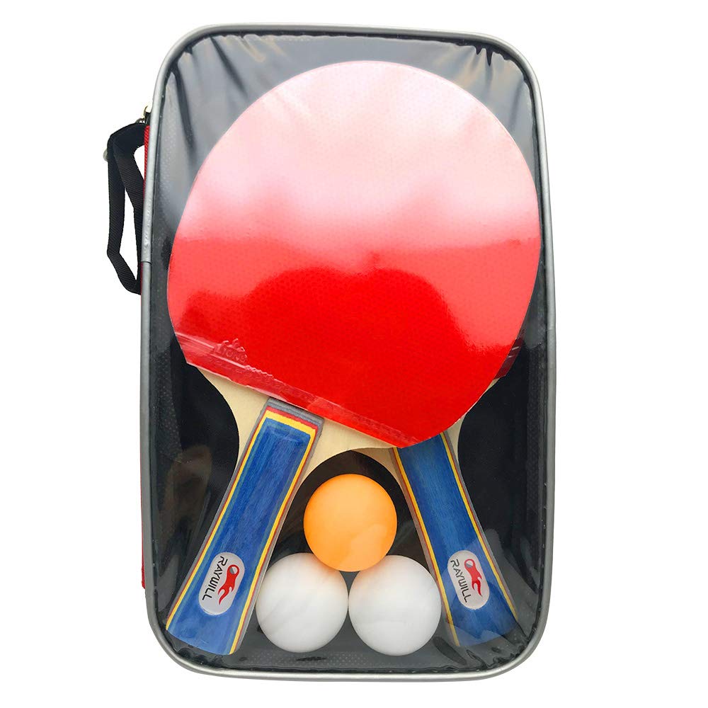 Portable Table Tennis 2 3 Ping Pong Table Tennis Set with Storage Easy To Use Racket, Rackets, Balls, Bag, (Set) (Racket)