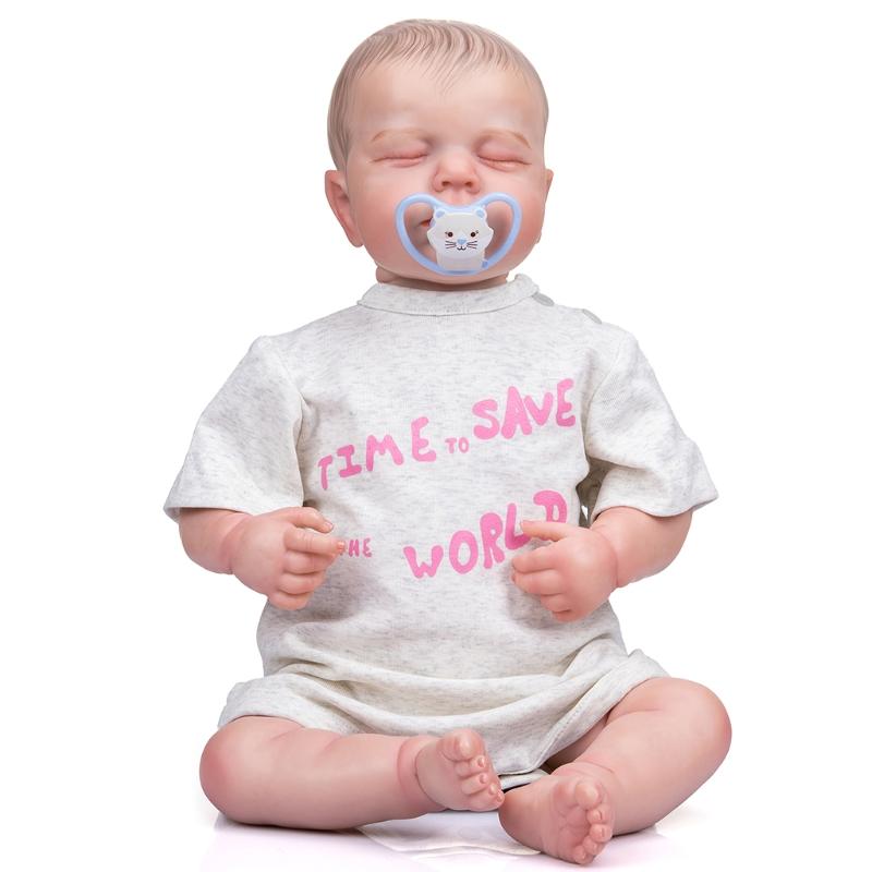 

19’’ Baby Girl Cuddle for Doll Reborns Simulation for Doll Lovely Heavy Duty Lifelike Toy with Rooted Hair Newborn Birth
