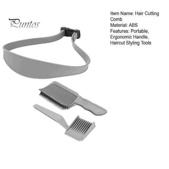 3 pezzi/set pettine per taglio capelli con modello di rasatura in silicone per scollatura, pettine per sfumatura da barbiere, pettine professionale per taglio di capelli da uomo, pettine per sfumatura da parrucchiere