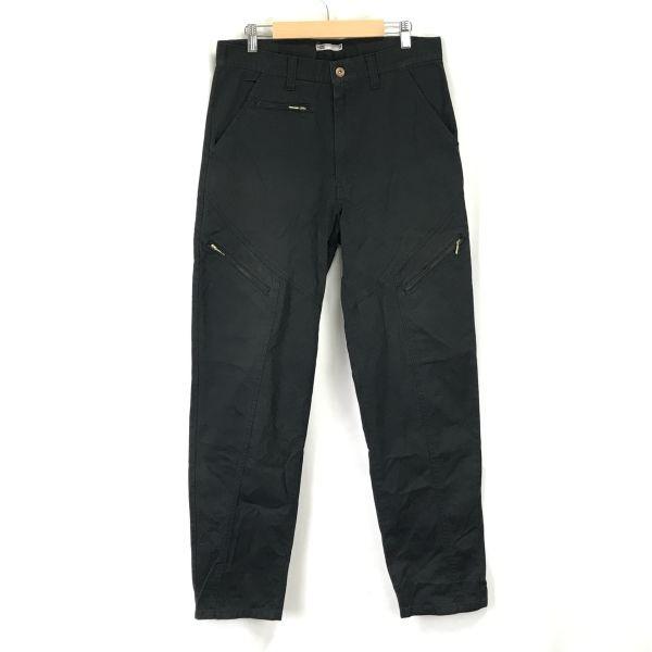 

USED/Made in Japan HAZE LTD Zip Pocket Work Pants Men L L80 Black Trousers cBH571