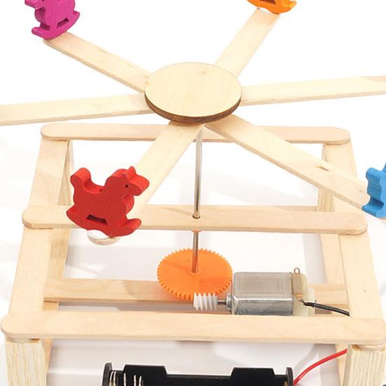 1 Set Teaching Demonstration Toys Problem-solving Ability Prevent Game Addiction Electric DIY Merry-go-round Physical Toys Kids Toys