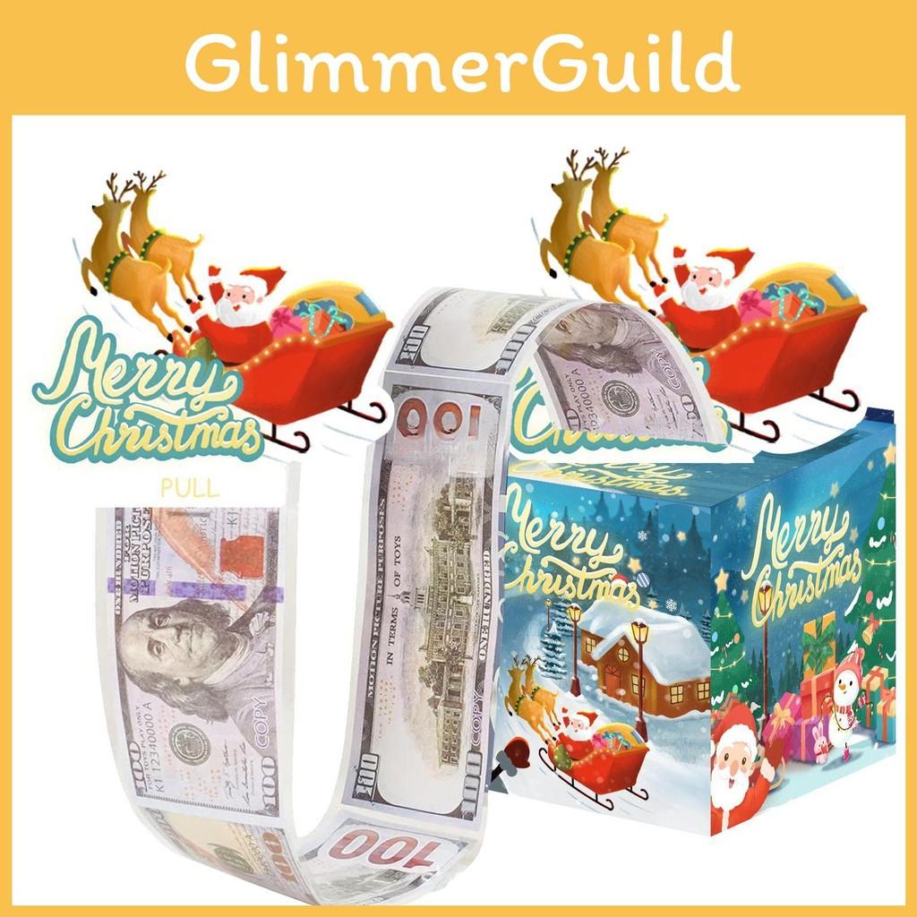 Theme Christmas Party Props Gift Box Paper Material Festive Decorations Supplies