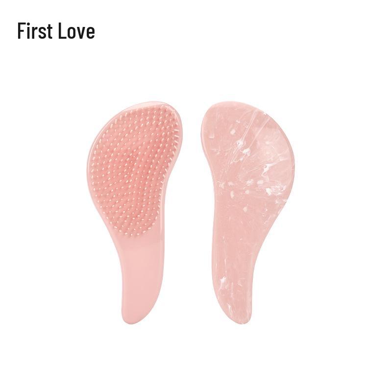 

Массажная расческа Huiyun Marble — мягкие зубцы для гладких волос без спутывания 14.5 cm розовый