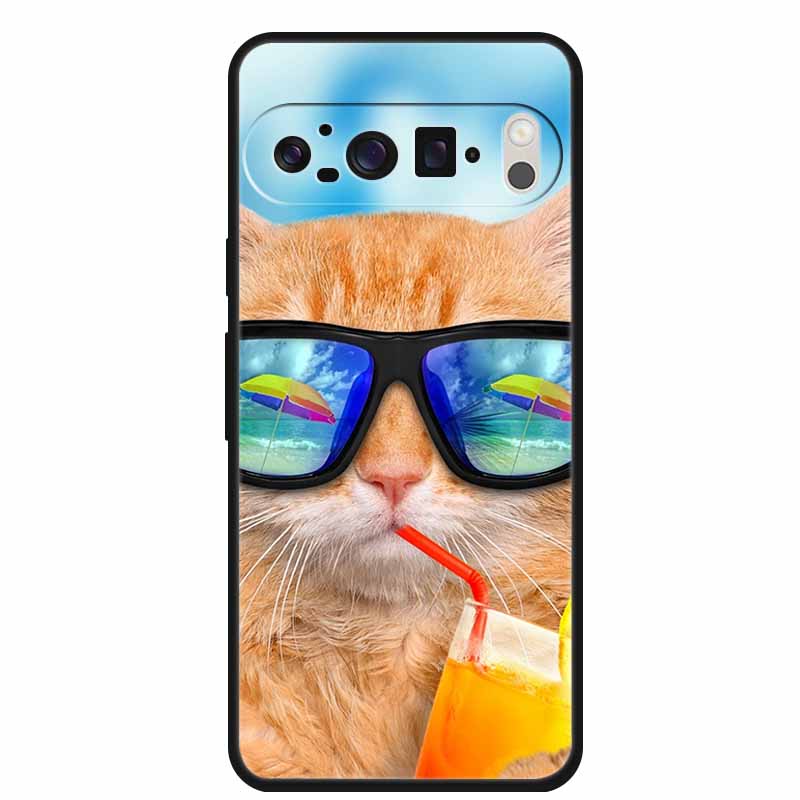 For Google Pixel 10 Pro XL 5G Case 10Pro XL 6.8" Coque Black Silicone Soft TPU Phone Case For Google Pixel 10 Pro Case Shell Bag