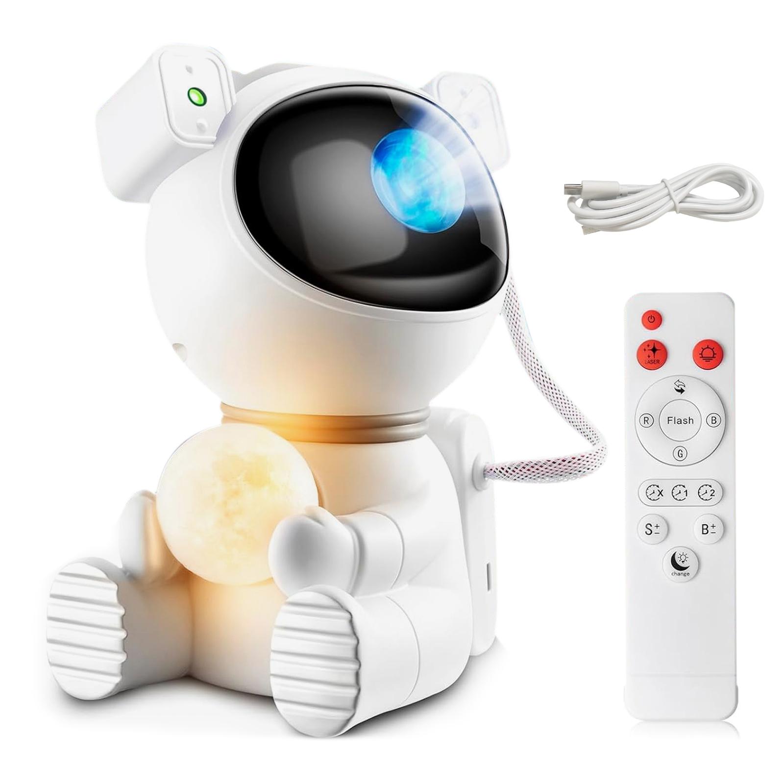 

Астронавт Галактика Проектор Звездный Светильник с Пультом Дистанционного Управления 4590мин Таймер Регулируемый type 1 белый