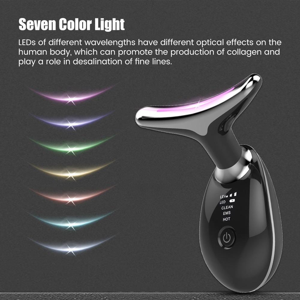 Neck Face Beauty Device Reduce Double Chin  Skin Tighten Lifting Massager Intense Pulsed Light Wrinkles Reducing Instrument