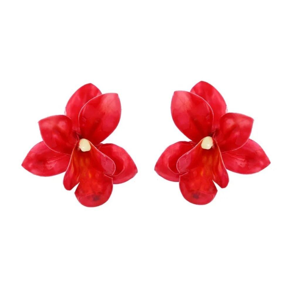 Bohemian Women's Vacation Earrings Exaggerated Temperament Flower Earrings Jewelry