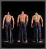 Scale Action Figure Casual with Belt Not Dark Blue 1/6 Jeans, Jeans, (Body, Head, Shoes, etc. Included),