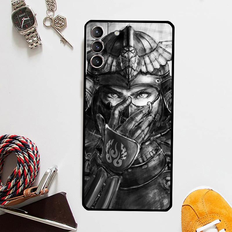 Samurai Japan Art Case For Samsung Galaxy S24 Ultra S20 S21 S22 S23 Plus S9 S10 S24 FE S25 Ultra Cover Coque