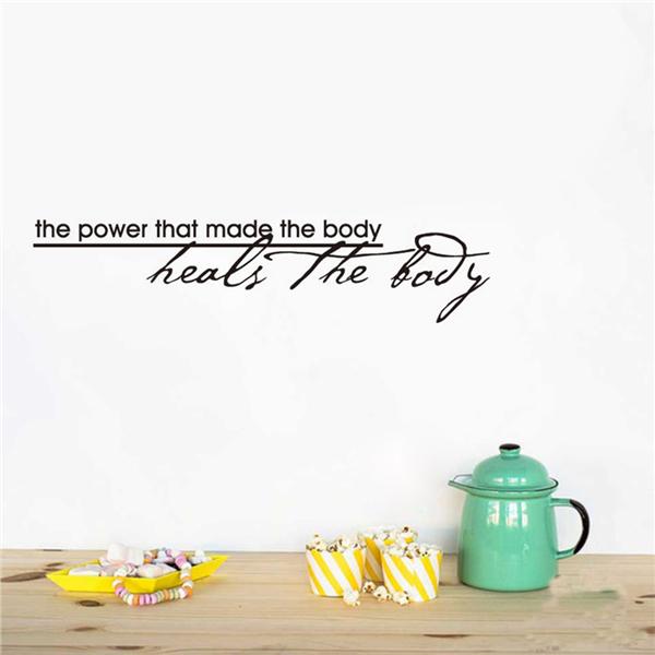 Buy 1PC Self Adhesive Black Non-toxic Removable The Power That Made The