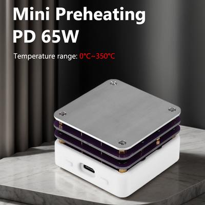 PD 65W Mini Horká plotýnka PCB SMD Deska Pájecí deska Topný stůl Typ C Topná deska Předehřívací platforma Předehřívací platforma
