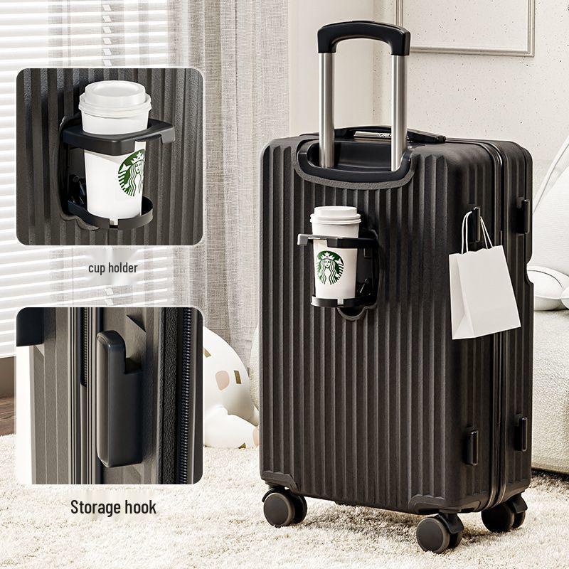 Large Capacity Student Travel Suitcase with Universal Wheels and Combination Lock
