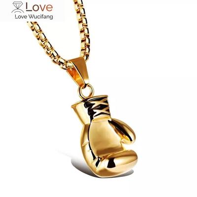 Fashion Lovely Mini Boxing Glove Necklace Boxing Match Jewelry Cool Pendant For Men Boys