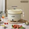 Xiangke Double-Layer Ceramic Electric Cooker: 24CM Non-Stick Hot Pot with Steamer