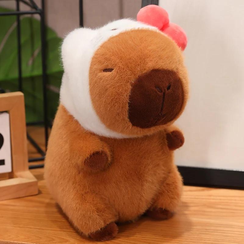 1Pc 22Cm Cartoon Capybara Plush Toys Lovely Animal Capybara Dolls Cosplay Capybara Toy For Kid Birthday Gifts