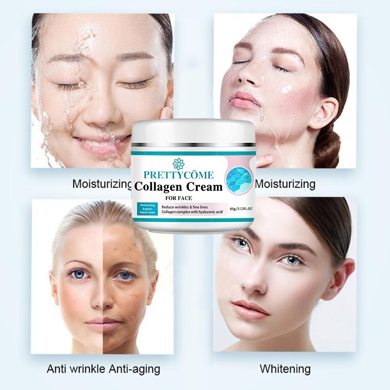 Face Collagen Cream Moisturizing Nourishing Cream Reduce Wrinkles Brightening Skin Facial Cream Face Skin Care