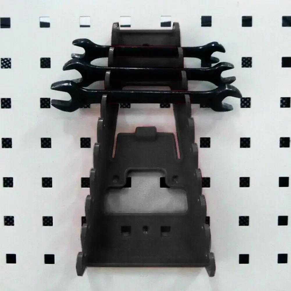 Plastic Wrench Rack Organizer Wall Mounted Tray Sockets Storage Tools Rack Sorter Standard Spanner Holders Home Wrench Holder