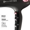 Sèche Cheveux - Bellissima - Professionnel Ionique Léger P7 3000 - Concentrateur + Diffuseur - 3 Températures Séchage Rapide - 2100W