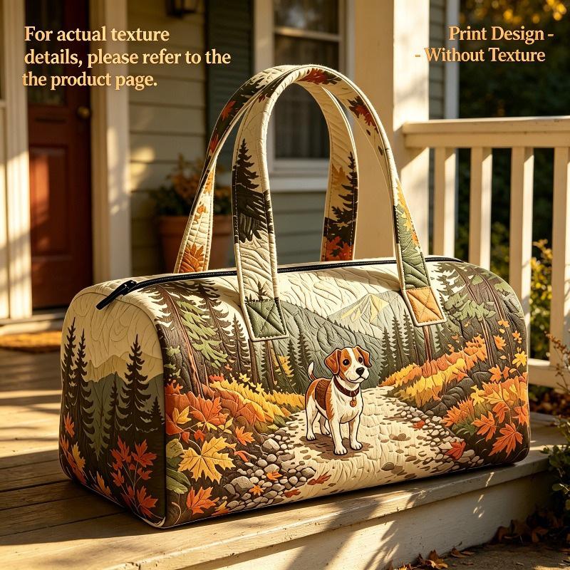 3D Independent Station Bus Series Women's Travel Yoga Handbag with Fashion Print