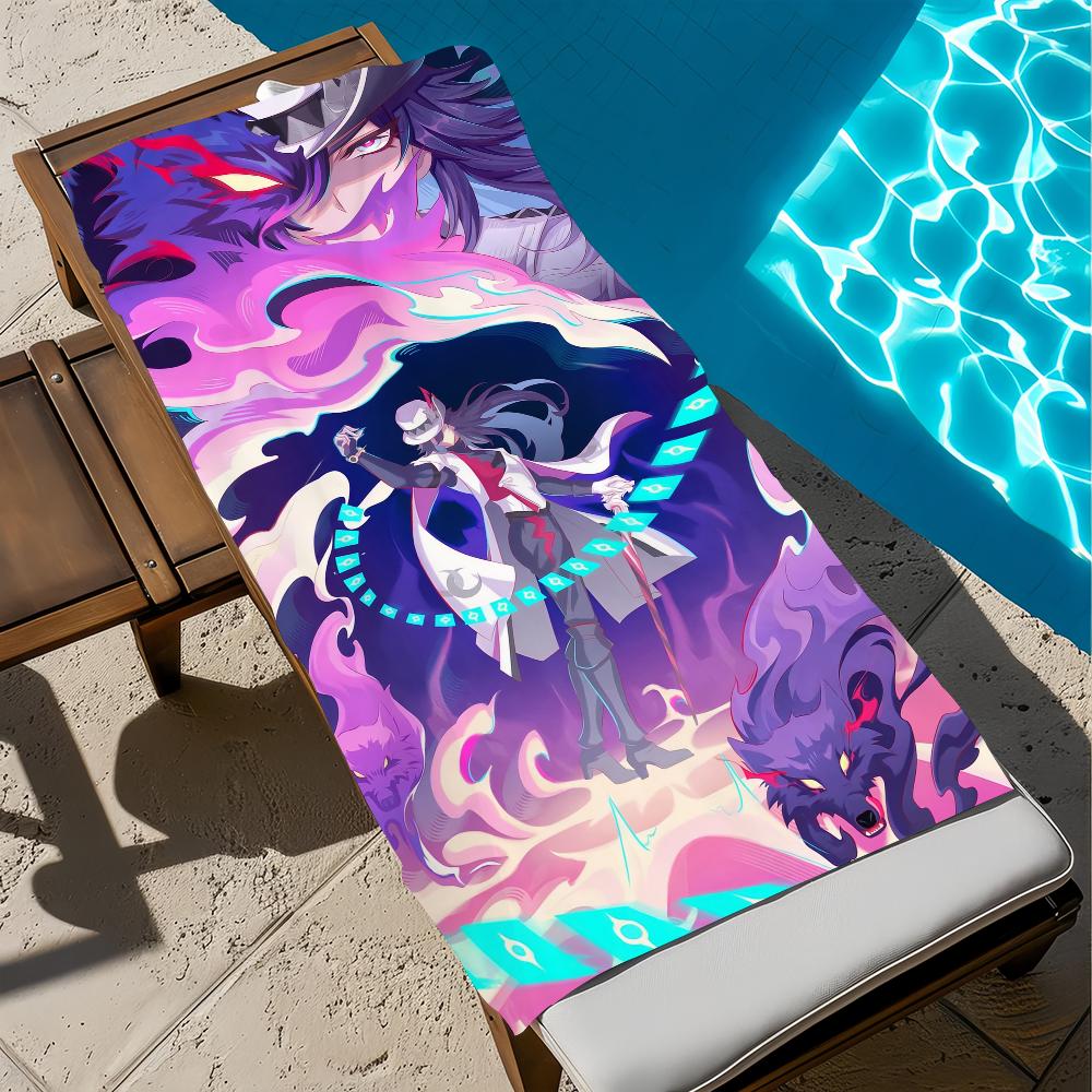 H-honkai Star Game RailAshveil Towel Beach Quick Dry Soft Pool Towels Gift for Travel Gym Shower Camping Sports