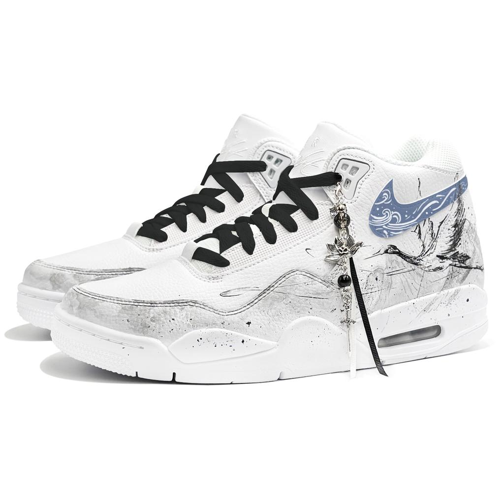 Nike Flight Legacy Boodschappentas, Jiang He Xiang, First Culture V Basketbalschoenen Unisex Wit Blauw BQ4212-101(TeamTwo-tas)