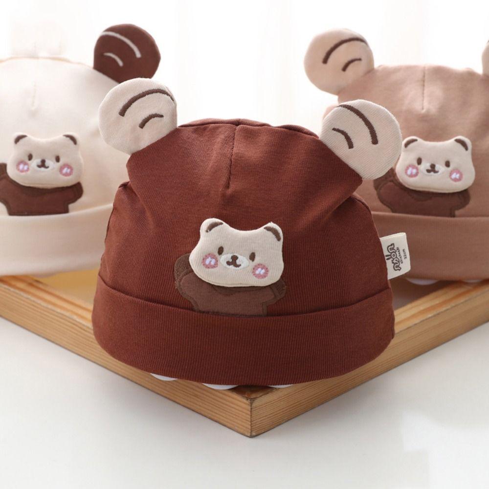 Cute Cartoon Knitted Hat Thickened Pullover Hat New Fontanelle Hat Newborn