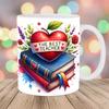 Teachers' Day Ceramic Coffee Mug Child Book Water Cup Apple Pencil Gift