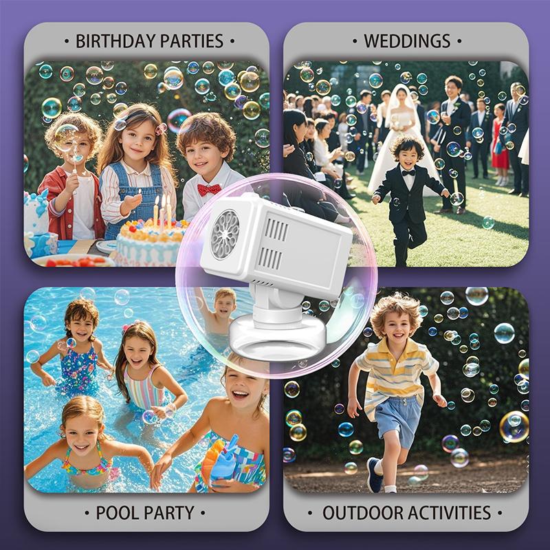 10 Hole Bubble Floor Automatic Bubble Machine for Wedding Outdoor Parent Child Activities Non Battery Bubble Water