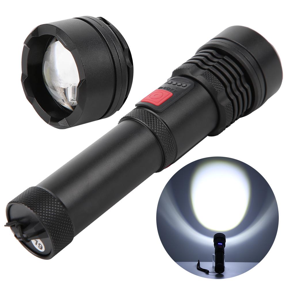 XHP50 USB Rechargeable Torch Portable Flashlight Outdoor Camping Fishing Flashlight