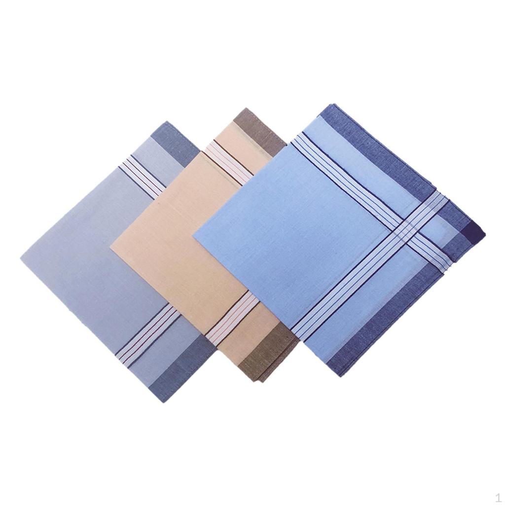 Cloth Men Handkerchiefs Hanky Kerchief Pocket Square Hankies for Grooms Weddings