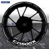 Para Motocicleta Honda CB500X Adesivo para Roda Dianteira e Traseira de 17 Polegadas Decalque de Cubo Racing Refletivo Impermeável Adesivos Decorativos para Aro