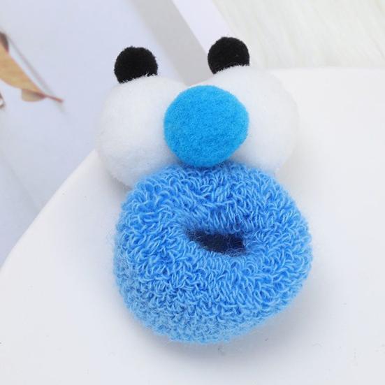 2 szt. Damskie słodkie gumki do włosów z kreskówkowymi dużymi oczami, grube, o wysokiej elastyczności, antypoślizgowe, antypoślizgowe, cukierkowe, kolorowe, kucyk, gumki do włosów, pierścienie do włosów