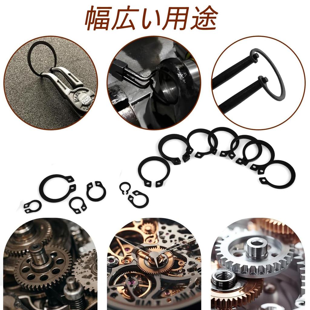 Refoiner Snap Ring, C-Ring, Locking Ring, External Lock, Shaft Firmware, General Purpose, DIY Work,