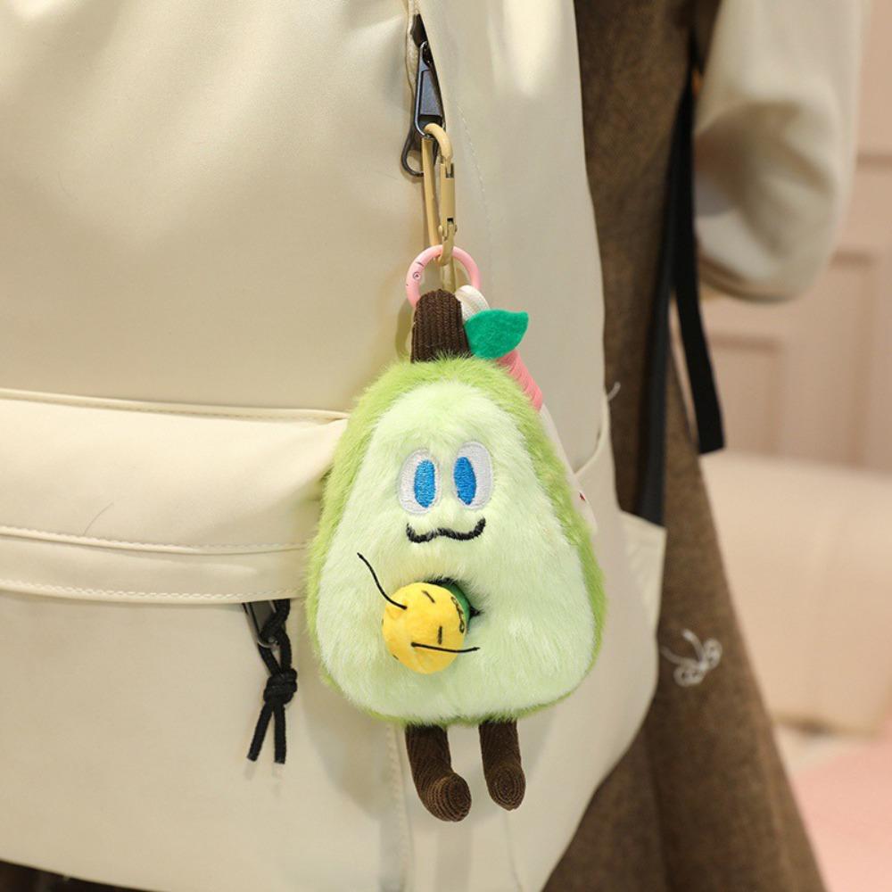 

Romantic Plush Fruit Doll Cartoon Mango Plush Pendant Anniversary Celebration зелений