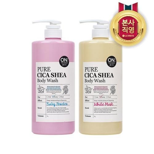 

[ON THE BODY]ON THE BODY Pure Cica Really Gentle Body Wash for the Whole Family 1L x 2 (White Musk/Baby Powder)_667218 2 white musk