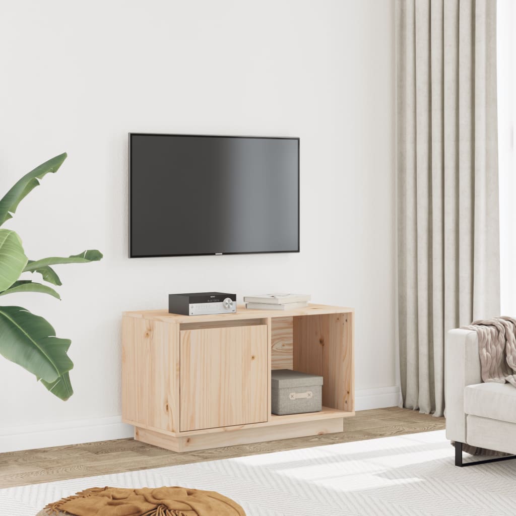 Vidaxl Szafka Pod Telewizor, 74X35X44 Cm, Lite Drewno Sosnowe